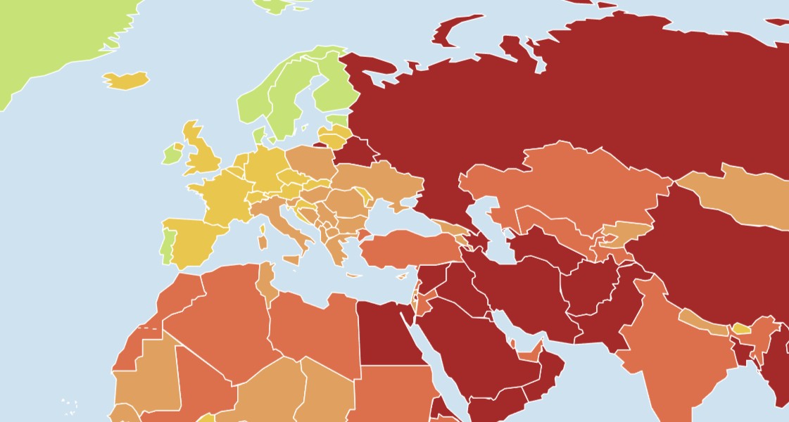 Τελευταίοι στην Ευρώπη πλέον στην Ελευθερία του Τύπου