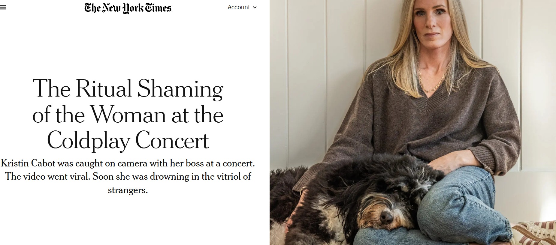 Η δημόσια διαπόμπευση μιας γυναίκας στη συναυλία των Coldplay