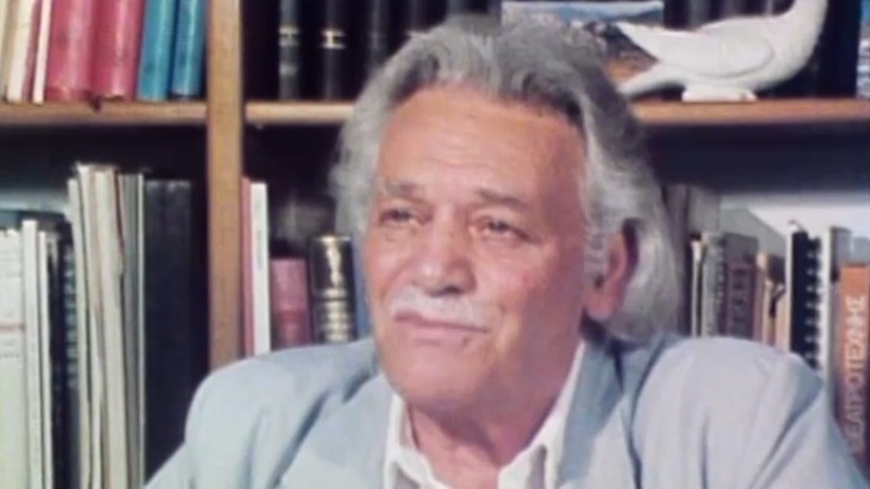 Ο Μανώλης Γλέζος στην ΕΡΤ ως ο πρόεδρος του χωριού του